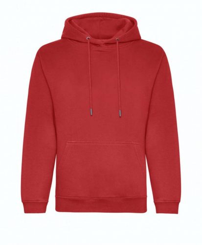 Just Hoods AWJH201 Organic pamut kapucnis pulóver - Fire Red