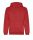 Just Hoods AWJH201 Organic pamut kapucnis pulóver - Fire Red