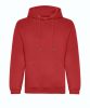 Just Hoods AWJH201 Organic pamut kapucnis pulóver - Fire Red