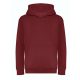 Just Hoods AWJH201J Organic pamut gyerek kapucnis pulóver - Burgundy