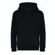 Just Hoods AWJH201J Organic pamut gyerek kapucnis pulóver - Deep Black