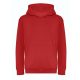 Just Hoods AWJH201J Organic pamut gyerek kapucnis pulóver - Fire Red