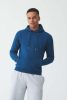 Just Hoods AWJH201 Organic pamut kapucnis pulóver - Royal Blue