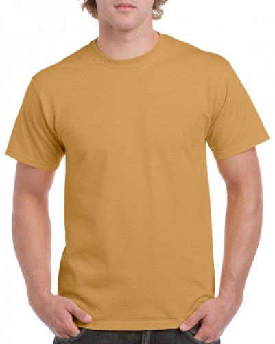 Gildan 5000 Heavy Cotton felnőtt pamut póló /unisex/ - Old Gold