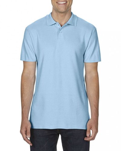 Gildan 64800 Softstyle unisex pamut galléros piké póló - Light Blue