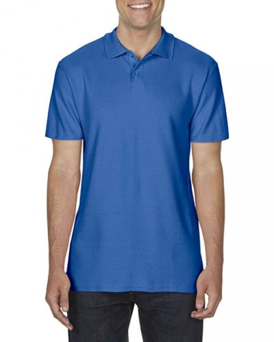 Gildan 64800 Softstyle unisex pamut galléros piké póló - Royal