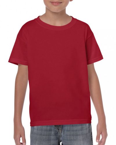 Gildan GIB5000 Heavy Cotton gyerek póló - Cardinal Red