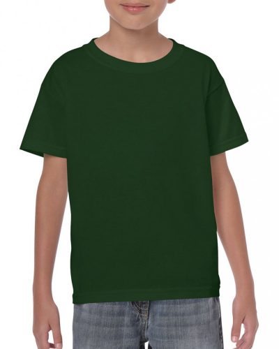 Gildan GIB5000 Heavy Cotton gyerek póló - Forest Green