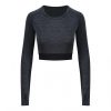 Just Cool JC039 WOMEN'S LONG SLEEVE CROP T XL