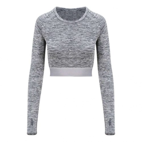 Just Cool JC039 WOMEN'S LONG SLEEVE CROP T L