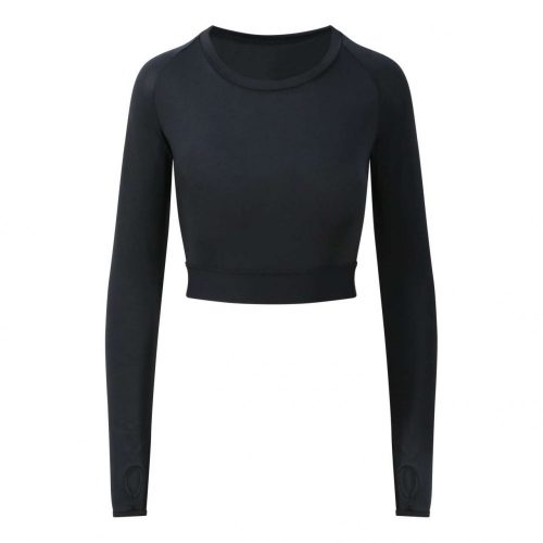 Just Cool JC039 WOMEN'S LONG SLEEVE CROP T XXS