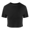 Just Ts JT006 női Tri-Blend rövid fazonú póló - Solid Black