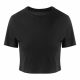 Just Ts JT006 női Tri-Blend rövid fazonú póló - Solid Black