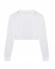 Just Ts JT016 női rövidített hosszú ujjú póló - Solid White