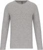 Kariban KA3016 férfi hosszú ujjú környakú póló - Light Grey Heather