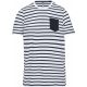 Kariban KA379 KIDS' STRIPED SHORT SLEEVE SAILOR T-SHIRT WITH POCKET 10/12