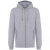 Kariban KA4008 French Terry unisex pamut cipzáros kapucnis pulóver - Oxford Grey 