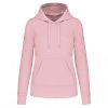 Kariban KA4028 Eco-friendly női kapucnis pulóver - Pale Pink