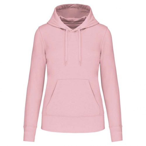 Kariban KA4028 Eco-friendly női kapucnis pulóver - Pale Pink