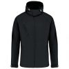 Kariban KA413 férfi levehető kapucnis softshell dzseki - Black