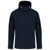 Kariban KA413 férfi levehető kapucnis softshell dzseki - Navy