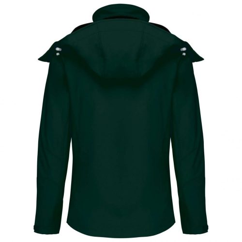 Kariban KA414 női levehető kapucnis softshell dzseki - Bottle Green