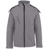 Kariban KA414 női levehető kapucnis softshell dzseki - Marl Grey