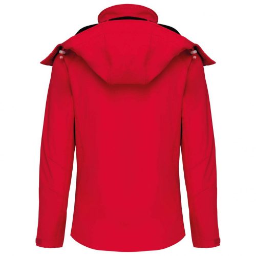 Kariban KA414 női levehető kapucnis softshell dzseki - Red