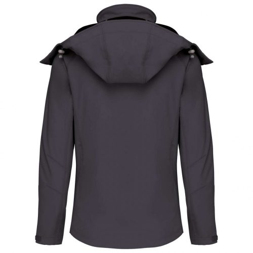 Kariban KA414 női levehető kapucnis softshell dzseki - Titanium