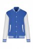 Kariban KA497 Teddy unisex pamut petentos pulóver - Light Royal Blue/White