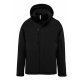 Kariban KA650 férfi kapucnis softshell béléses parka kabát - Black