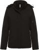 Kariban KA651 női kapucnis softshell béléses parka kabát - Black