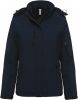 Kariban KA651 női kapucnis softshell béléses parka kabát - Navy