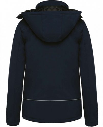 Kariban KA651 női kapucnis softshell béléses parka kabát - Navy