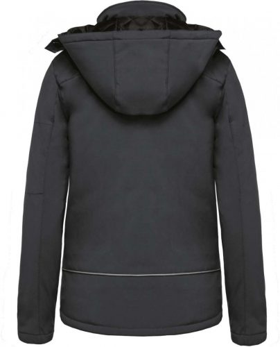 Kariban KA651 női kapucnis softshell béléses parka kabát - Titanium