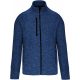 Kariban KA9106 férfi cipzáros heather dzseki - Light Royal Blue Mélange