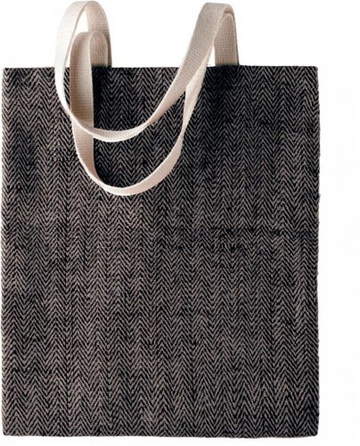 Kimood KI0226 100% NATURAL YARN DYED JUTE BAG U