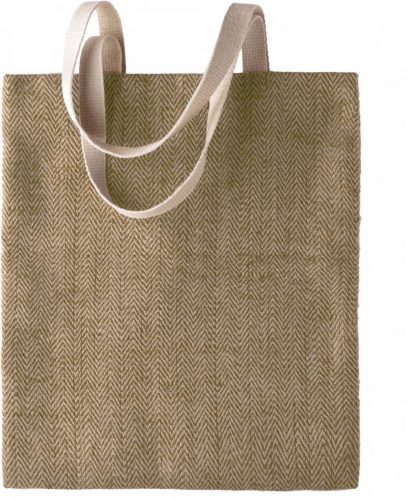 Kimood KI0226 100% NATURAL YARN DYED JUTE BAG U