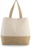 Kimood KI0235 CANVAS & JUTE HOLD-ALL SHOPPER BAG U