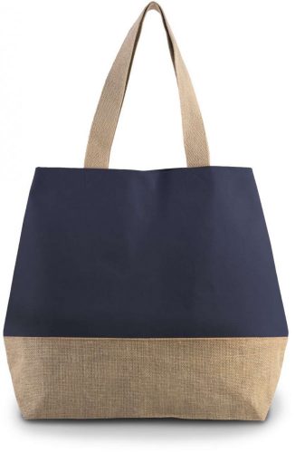 Kimood KI0235 CANVAS & JUTE HOLD-ALL SHOPPER BAG U