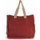 Kimood KI0248 JUTE BAG WITH CONTRAST STITCHING U