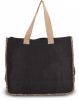 Kimood KI0248 JUTE BAG WITH CONTRAST STITCHING U