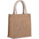 Kimood KI0272 JUTE CANVAS TOTE - SMALL U