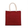 Kimood KI0273 JUTE CANVAS TOTE - MEDIUM U