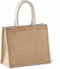 Kimood KI0273 JUTE CANVAS TOTE - MEDIUM U