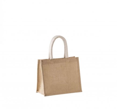 Kimood KI0273 JUTE CANVAS TOTE - MEDIUM U