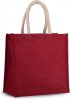 Kimood KI0274 JUTE CANVAS TOTE - LARGE U