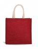 Kimood KI0274 JUTE CANVAS TOTE - LARGE U