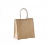 Kimood KI0274 JUTE CANVAS TOTE - LARGE U