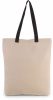 Kimood KI0278 SHOPPER BAG WITH GUSSET AND CONTRAST COLOUR HANDLE U